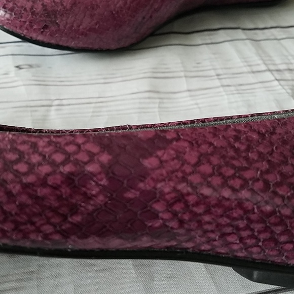 Cole Haan purple snakeskin ballet flats sz 7 - Picture 3 of 8